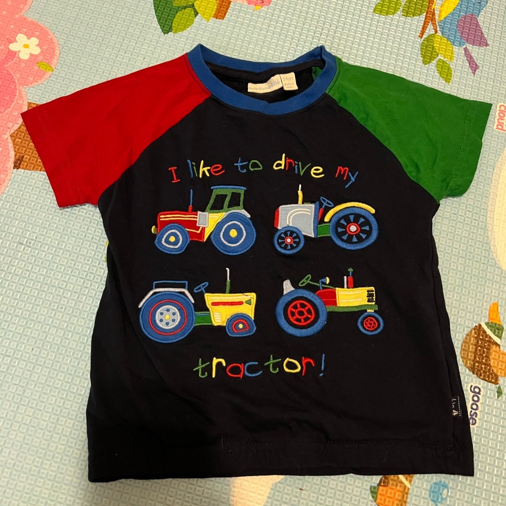 Jojo Maman Bebe tractor shirt